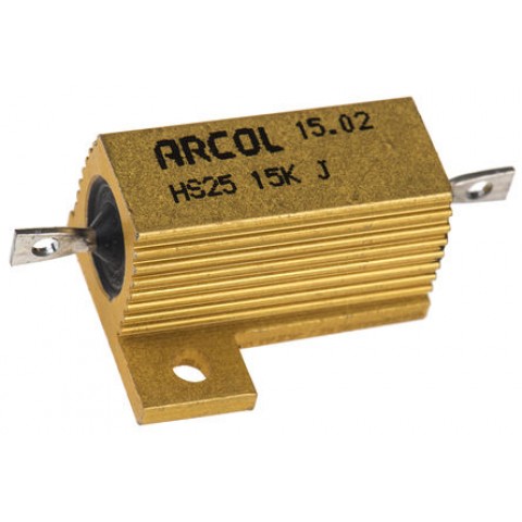 HS 25W 15K J HEATSINK RESISTOR 5%  